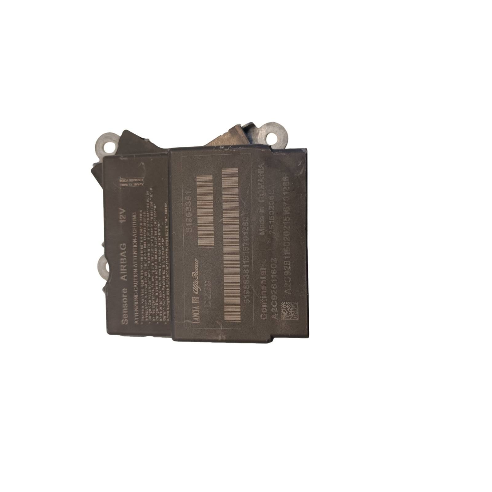 Centralina Comando Airbag (Continental Lancia Alfa Romeo) 51968381 A2C92611602 Usato